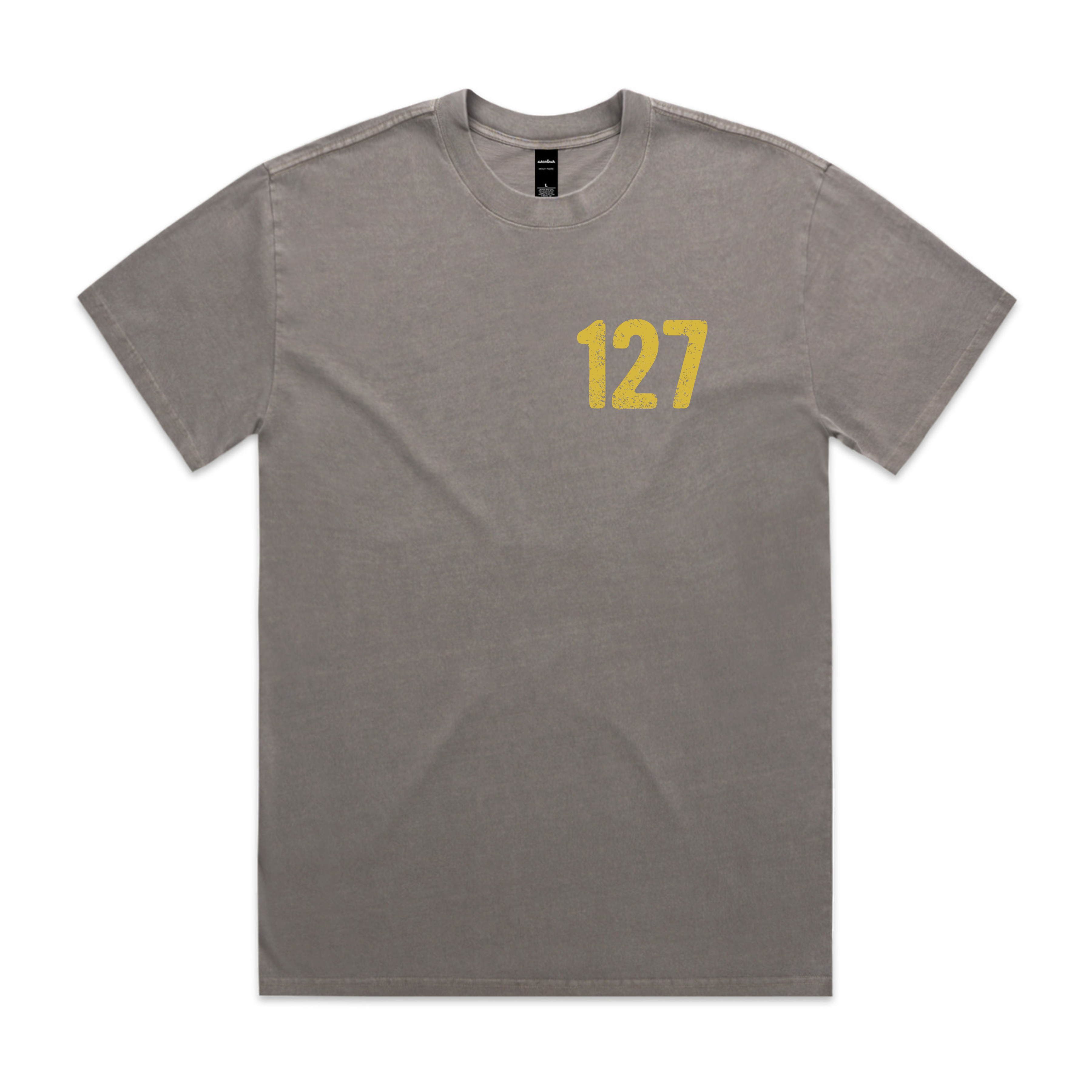 127 Faded Heavy Grey Tee