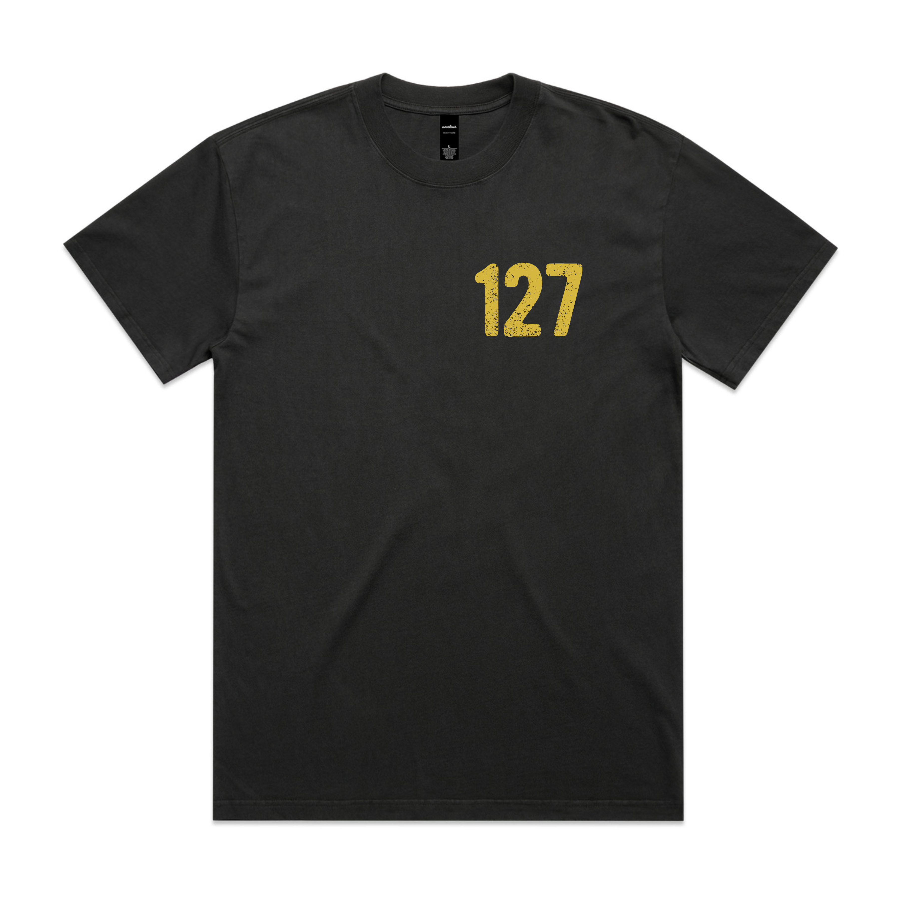 127 Heavy Faded Black Tee