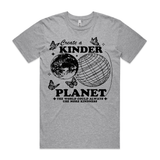 Kinder Planet Tee- Heather Grey