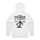 Love your Neighbor Hoodie- White Heather