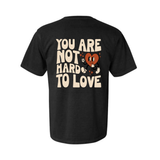 Not Hard to Love Tee (black)