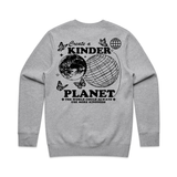 Kinder Planet Crew- Heather Grey